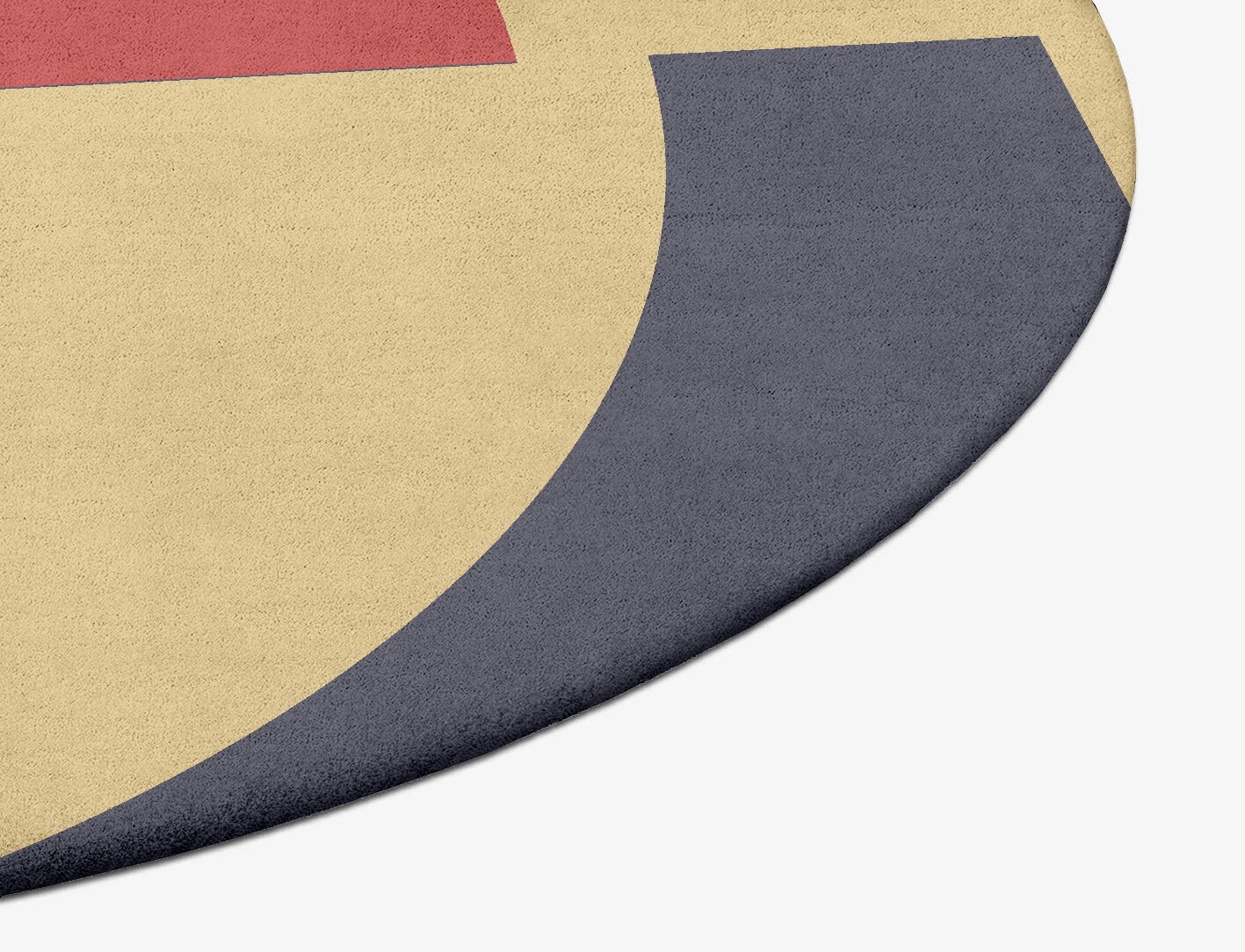 Quadrant Geometric Oval Hand Tufted Pure Wool Custom Rug by Rug Artisan