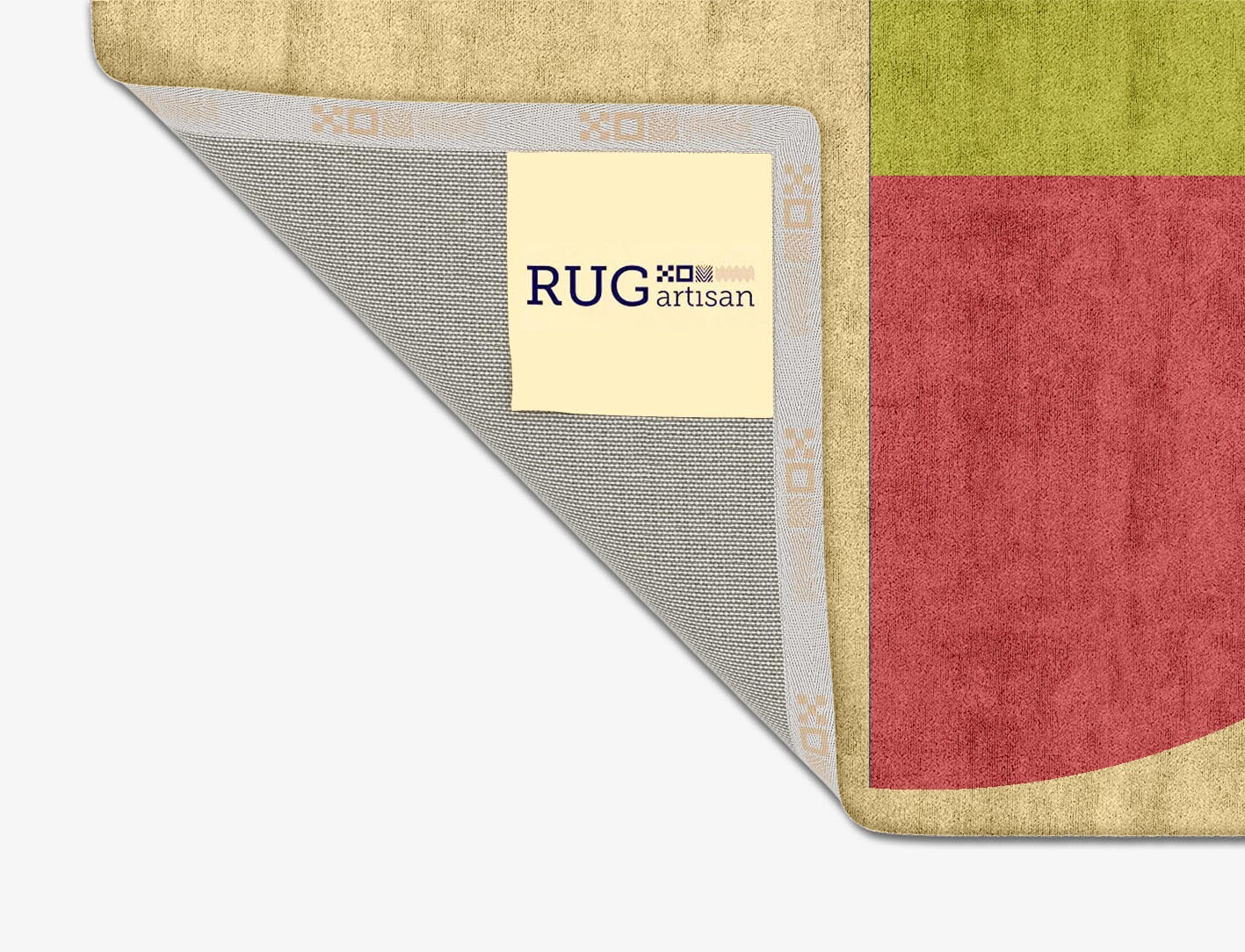 Quadrant Geometric Square Hand Tufted Bamboo Silk Custom Rug by Rug Artisan