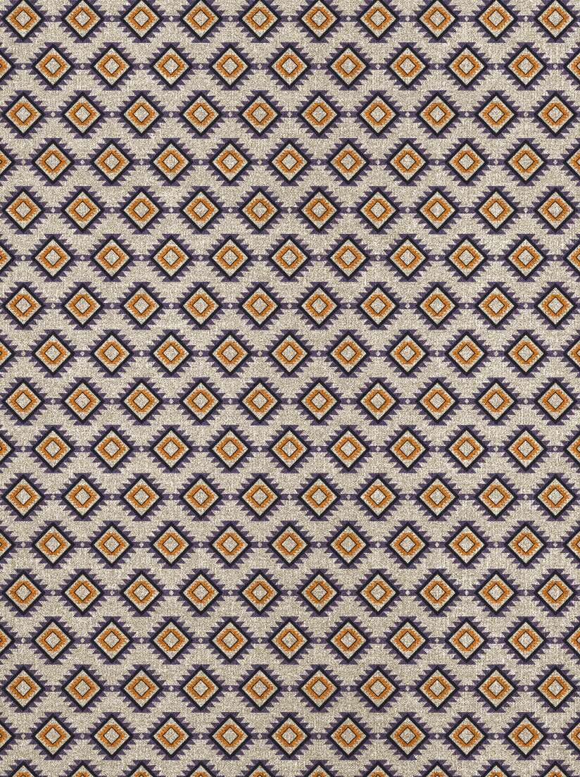 Qualla Geometric Rectangle Flatweave New Zealand Wool Custom Rug by Rug Artisan