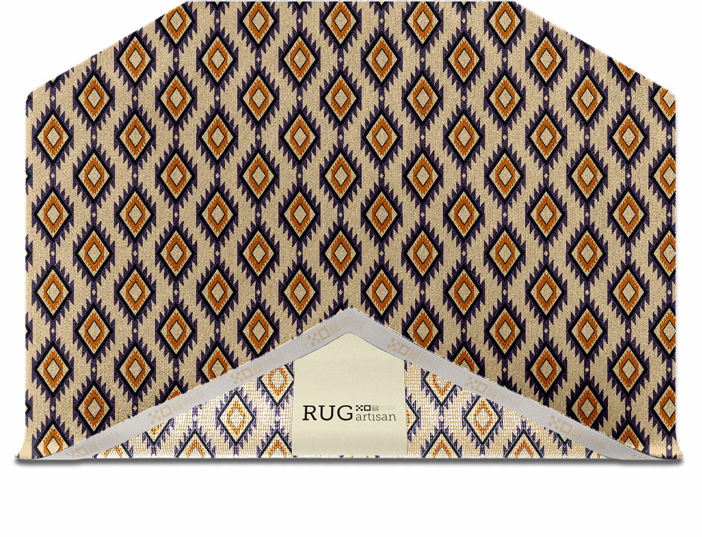 Qualla Geometric Hexagon Hand Knotted Tibetan Wool Custom Rug by Rug Artisan