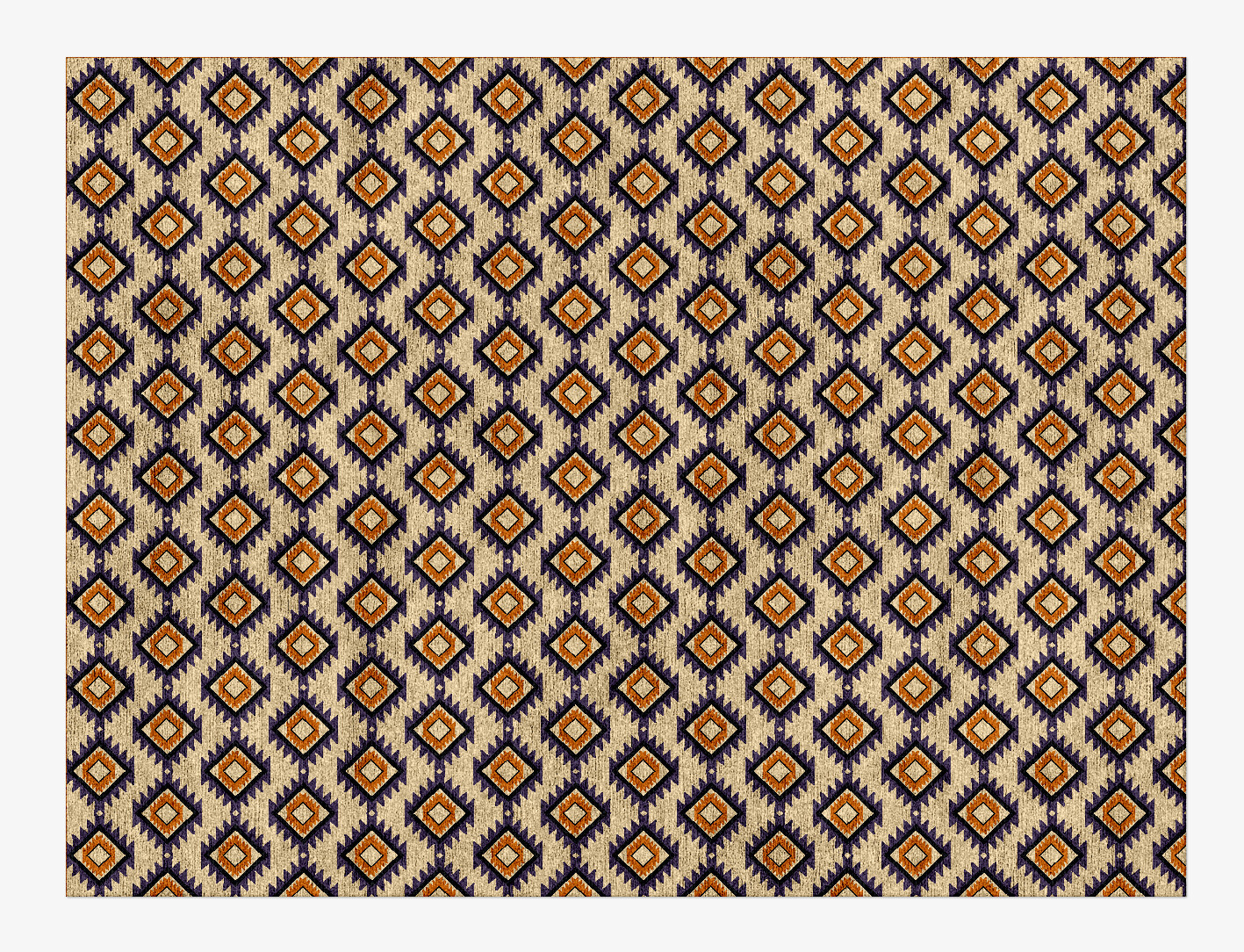 Qualla Geometric Rectangle Hand Knotted Bamboo Silk Custom Rug by Rug Artisan
