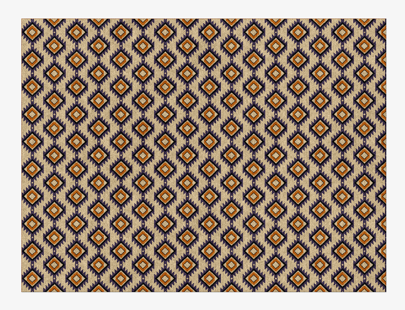 Qualla Geometric Rectangle Hand Knotted Tibetan Wool Custom Rug by Rug Artisan