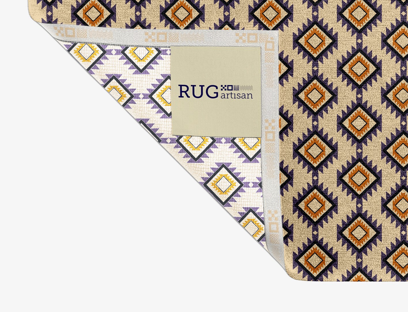 Qualla Geometric Rectangle Hand Knotted Tibetan Wool Custom Rug by Rug Artisan