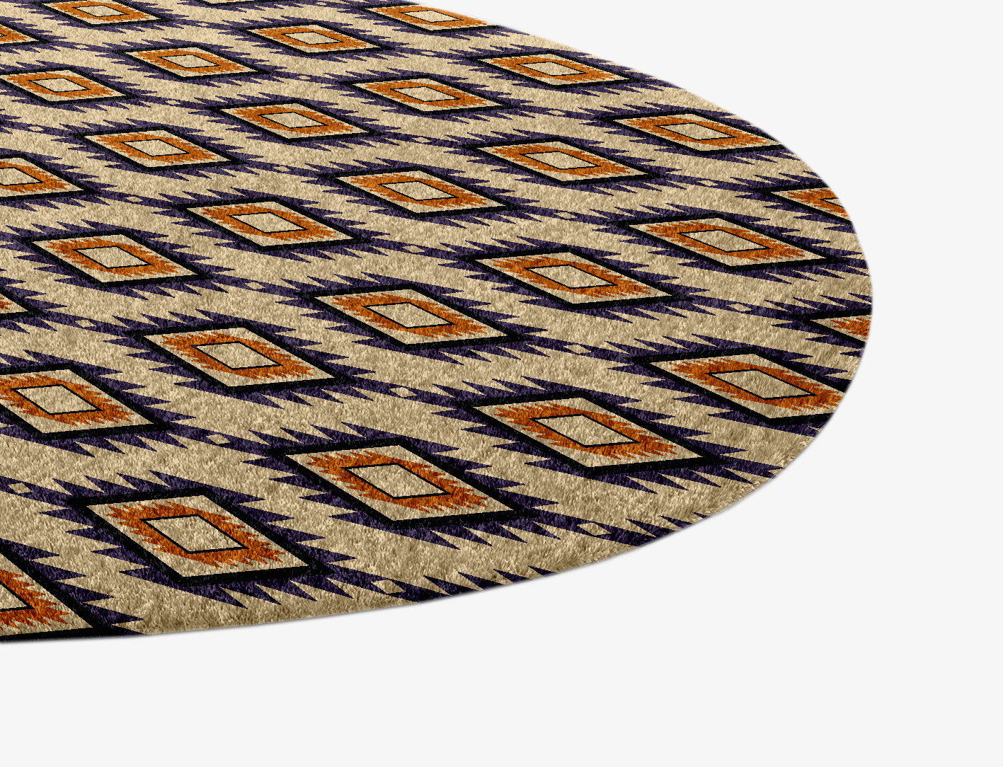 Qualla Geometric Splash Hand Knotted Tibetan Wool Custom Rug by Rug Artisan