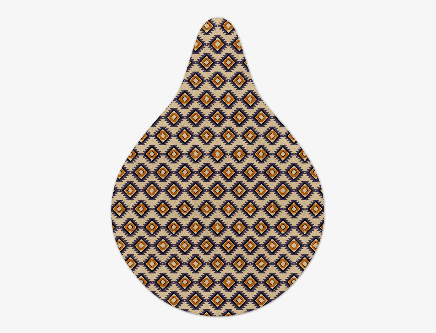 Qualla Geometric Drop Hand Tufted Pure Wool Custom Rug by Rug Artisan
