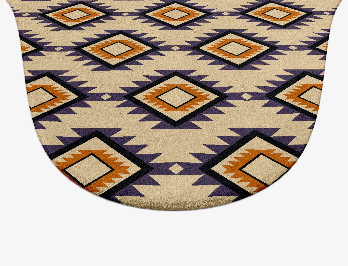 Qualla Geometric Drop Hand Tufted Pure Wool Custom Rug by Rug Artisan