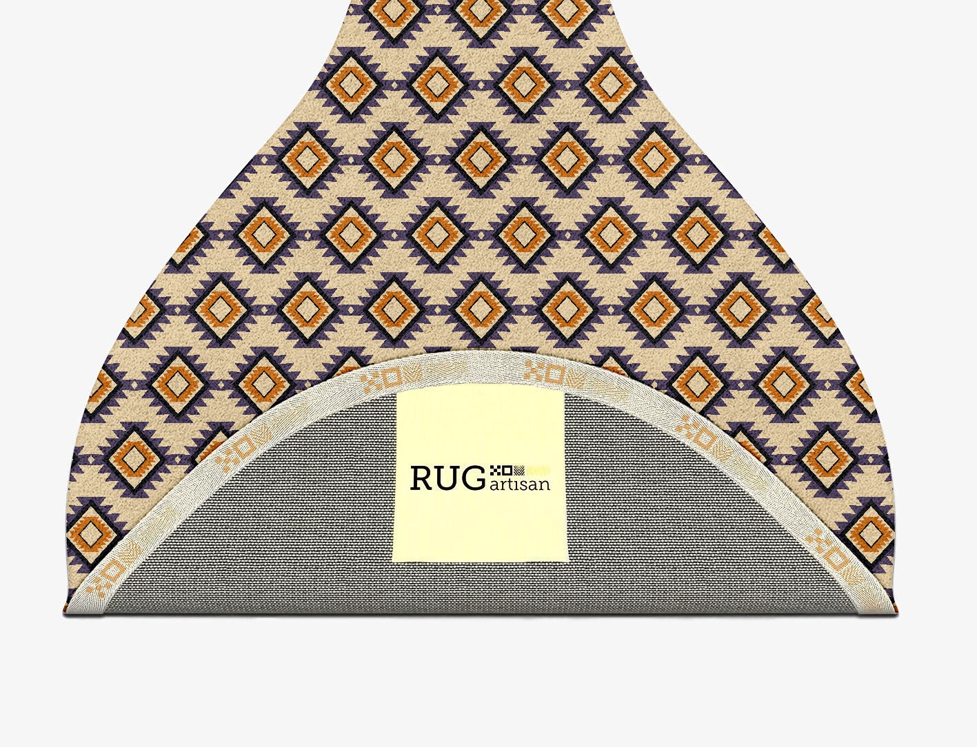 Qualla Geometric Drop Hand Tufted Pure Wool Custom Rug by Rug Artisan