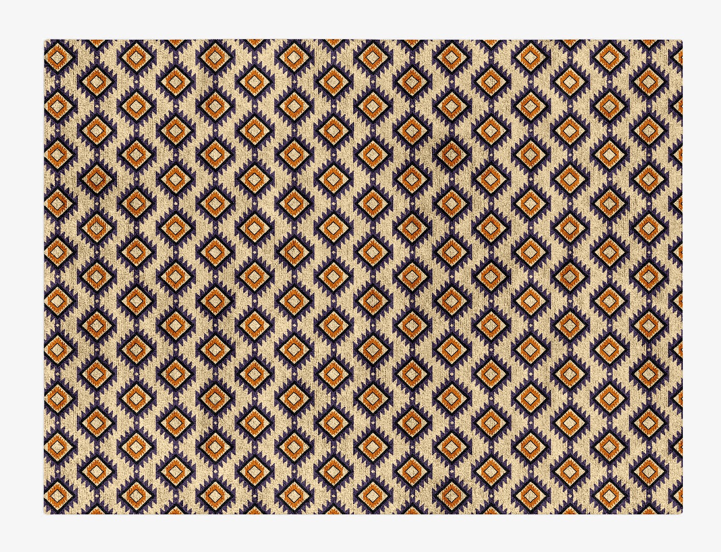 Qualla Geometric Rectangle Hand Tufted Bamboo Silk Custom Rug by Rug Artisan