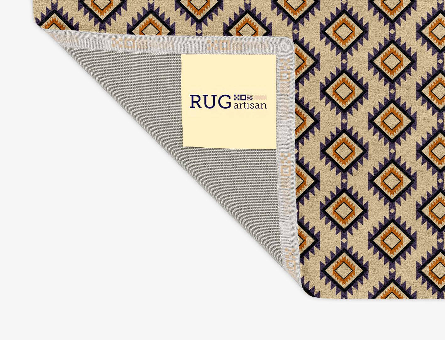 Qualla Geometric Rectangle Hand Tufted Pure Wool Custom Rug by Rug Artisan