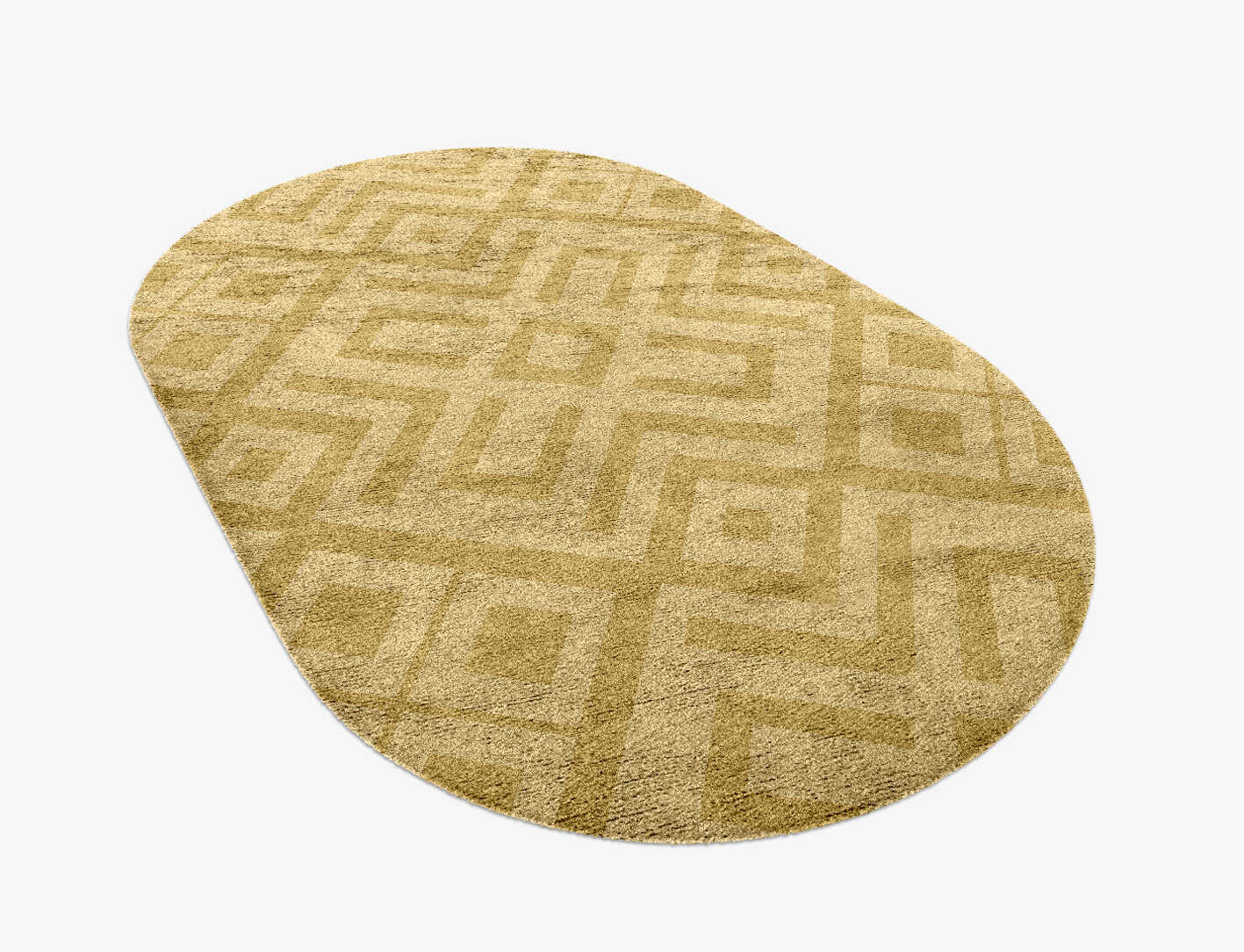 Quinn Geometric Capsule Hand Knotted Bamboo Silk Custom Rug by Rug Artisan