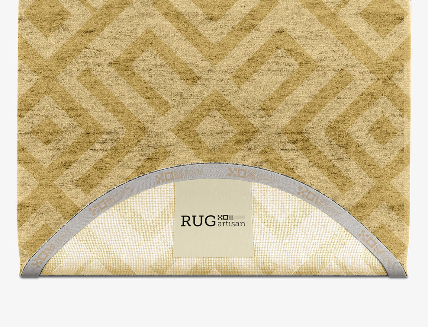 Quinn Geometric Capsule Hand Knotted Bamboo Silk Custom Rug by Rug Artisan