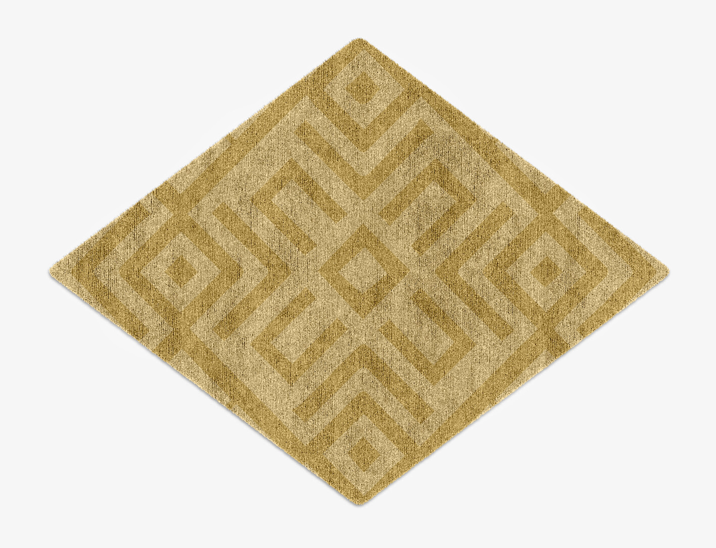 Quinn Geometric Diamond Hand Knotted Bamboo Silk Custom Rug by Rug Artisan