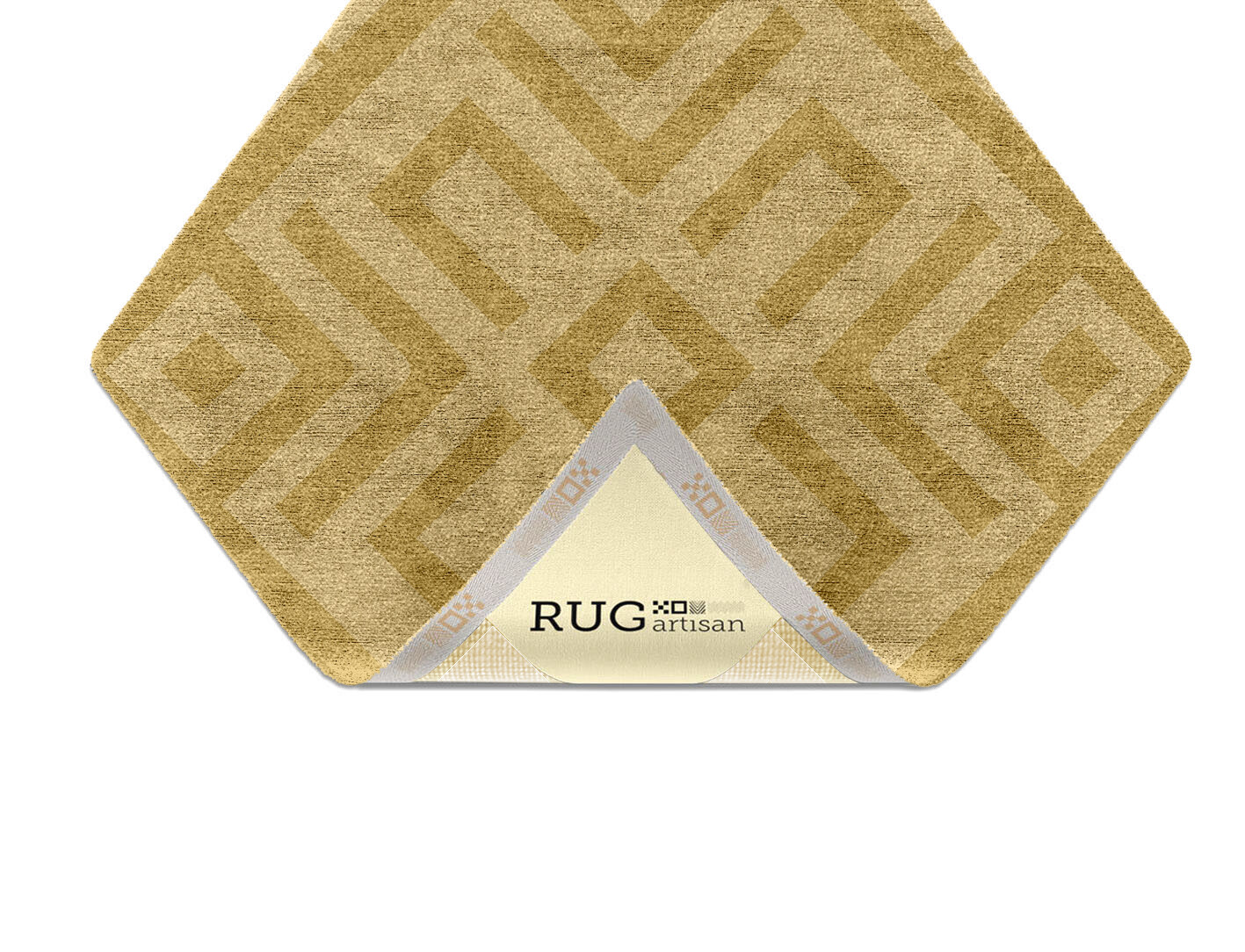Quinn Geometric Diamond Hand Knotted Bamboo Silk Custom Rug by Rug Artisan