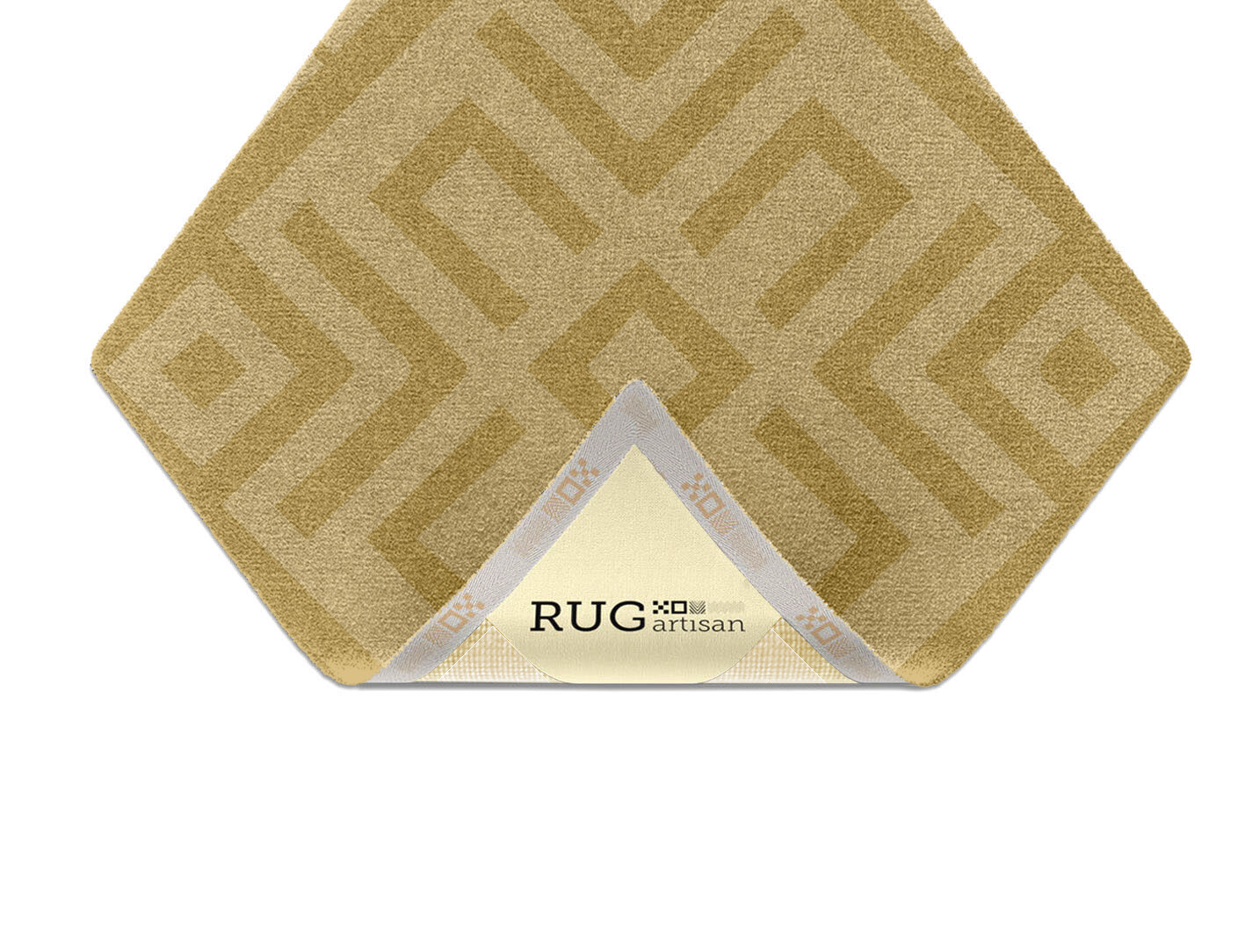 Quinn Geometric Diamond Hand Knotted Tibetan Wool Custom Rug by Rug Artisan