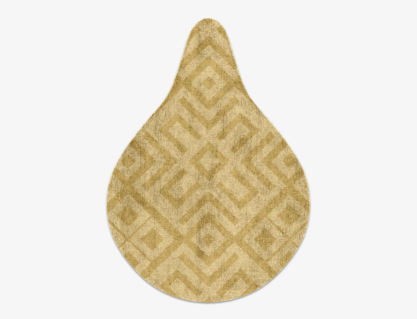 Quinn Geometric Drop Hand Knotted Bamboo Silk Custom Rug by Rug Artisan