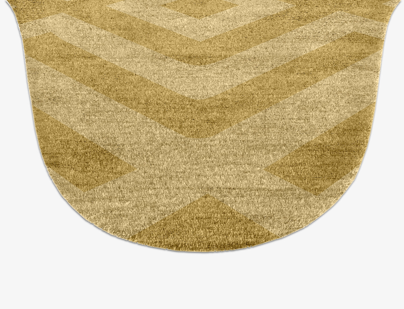 Quinn Geometric Drop Hand Knotted Bamboo Silk Custom Rug by Rug Artisan