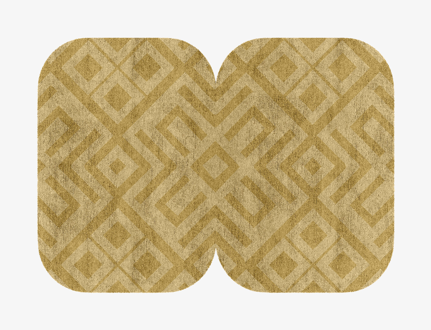 Quinn Geometric Eight Hand Knotted Bamboo Silk Custom Rug by Rug Artisan