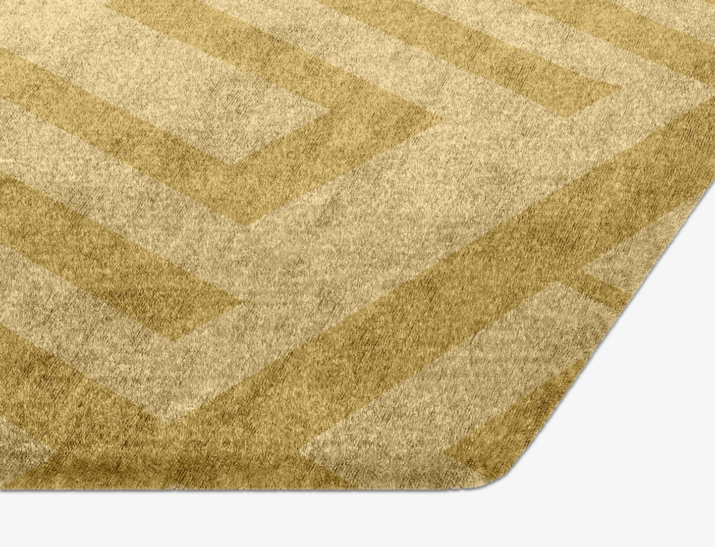 Quinn Geometric Hexagon Hand Knotted Bamboo Silk Custom Rug by Rug Artisan
