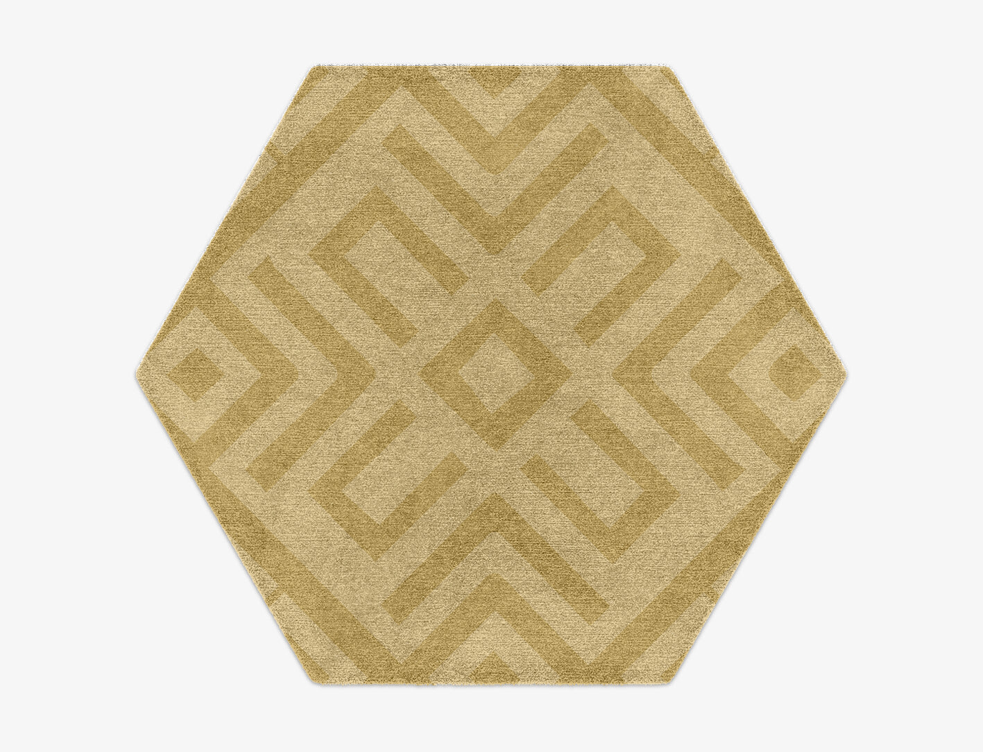 Quinn Geometric Hexagon Hand Knotted Tibetan Wool Custom Rug by Rug Artisan