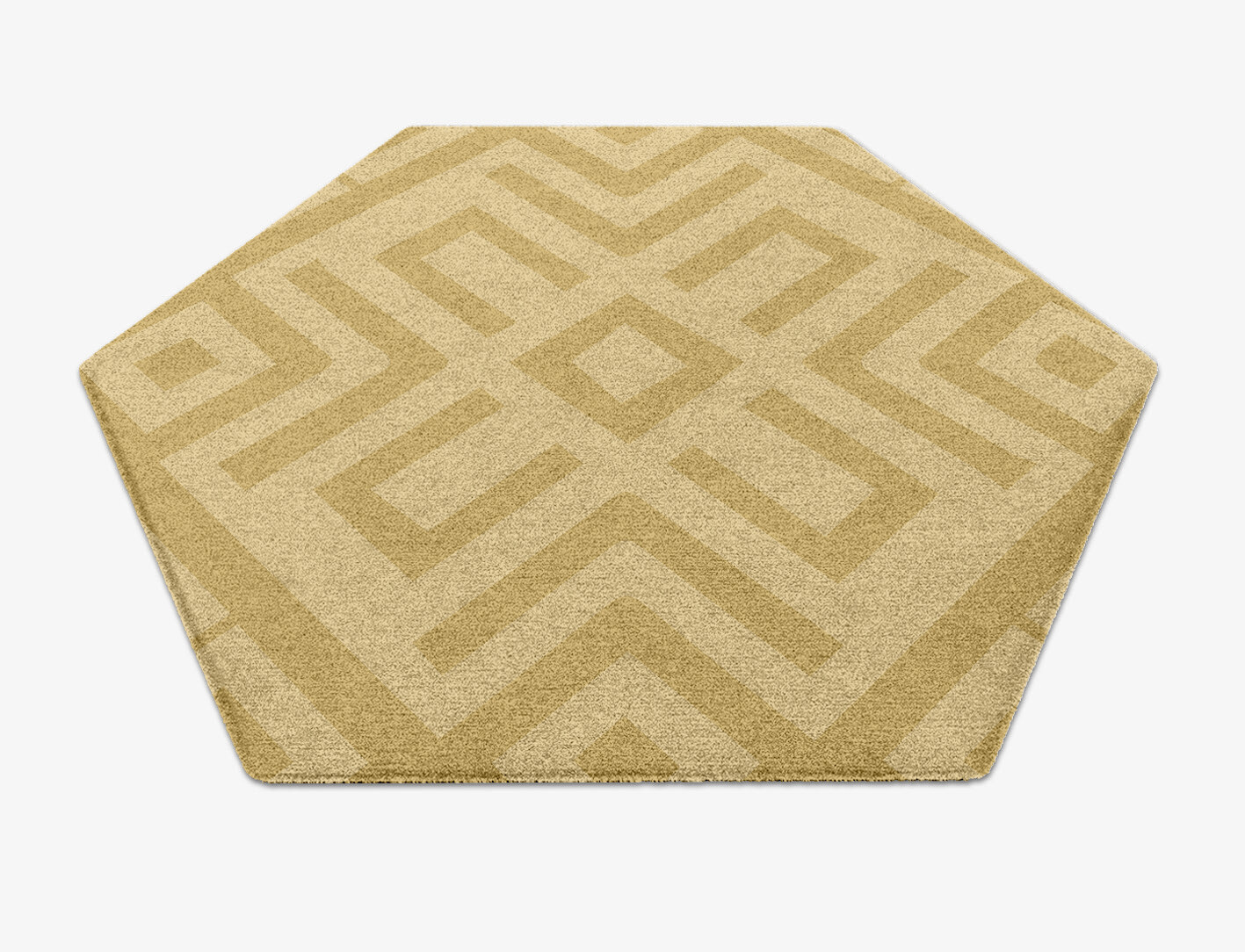 Quinn Geometric Hexagon Hand Knotted Tibetan Wool Custom Rug by Rug Artisan