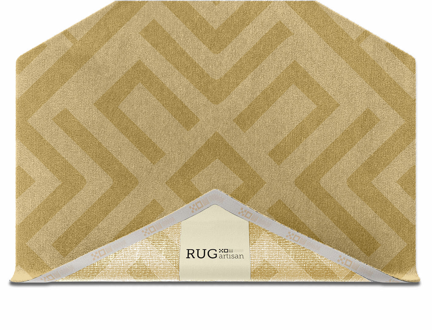 Quinn Geometric Hexagon Hand Knotted Tibetan Wool Custom Rug by Rug Artisan