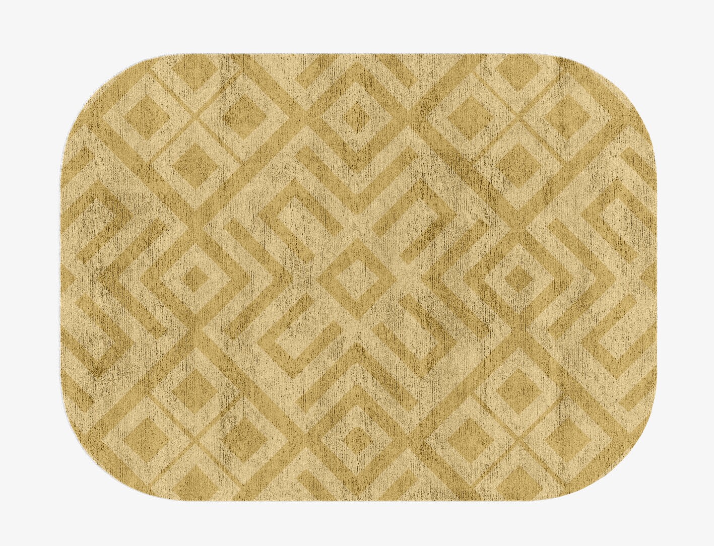 Quinn Geometric Oblong Hand Knotted Bamboo Silk Custom Rug by Rug Artisan