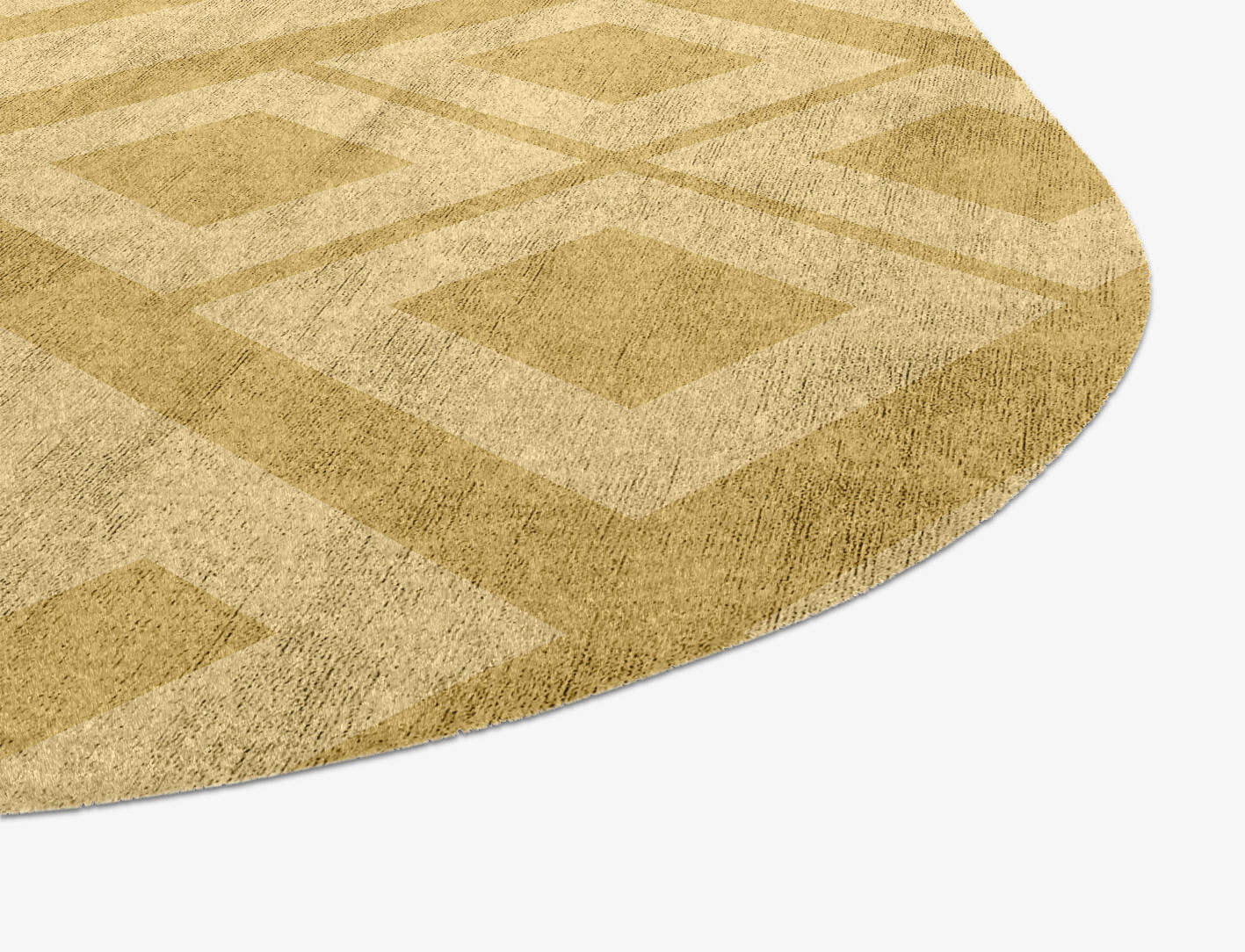 Quinn Geometric Oblong Hand Knotted Bamboo Silk Custom Rug by Rug Artisan