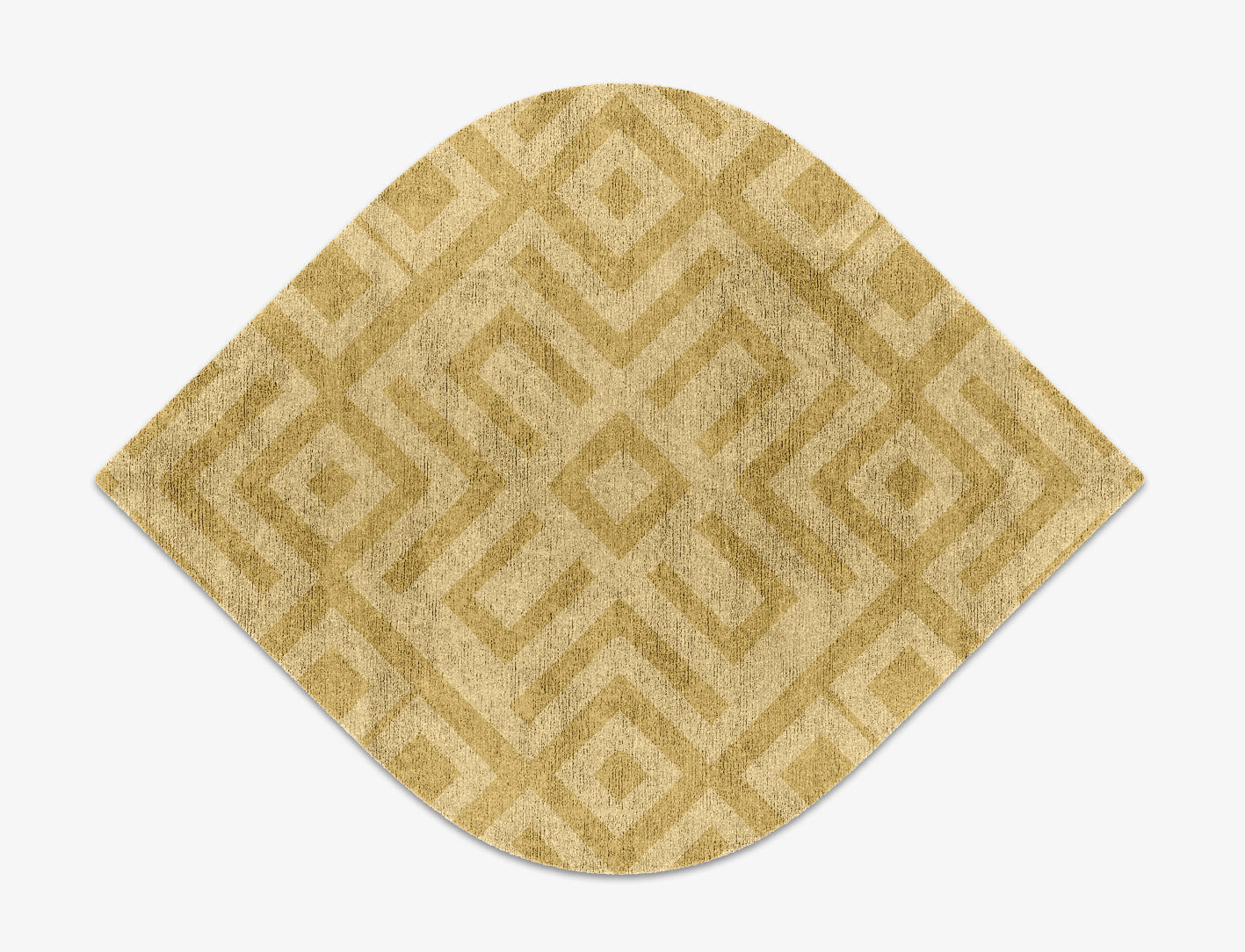 Quinn Geometric Ogee Hand Knotted Bamboo Silk Custom Rug by Rug Artisan