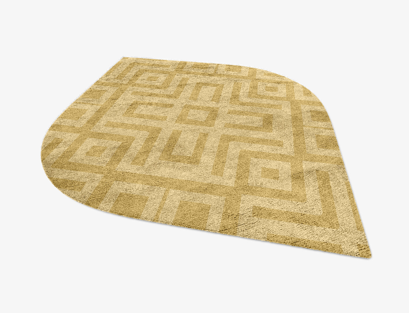 Quinn Geometric Ogee Hand Knotted Bamboo Silk Custom Rug by Rug Artisan