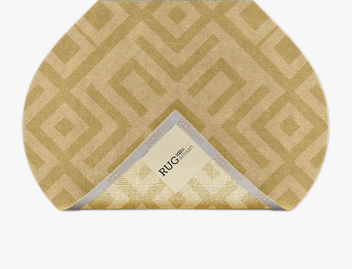 Quinn Geometric Ogee Hand Knotted Tibetan Wool Custom Rug by Rug Artisan