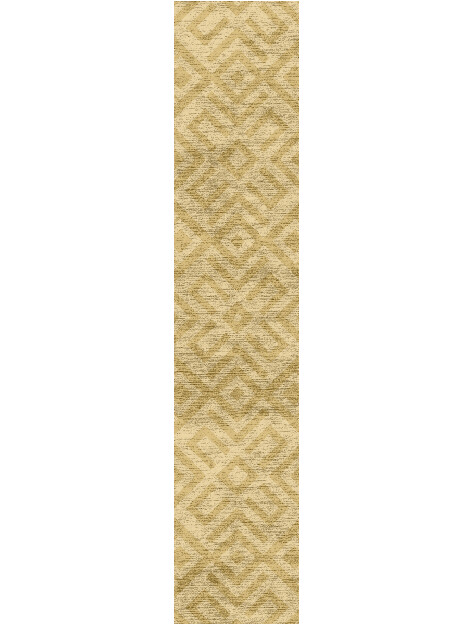 Quinn Modern Geometrics Runner Hand Knotted Bamboo Silk Custom Rug by Rug Artisan