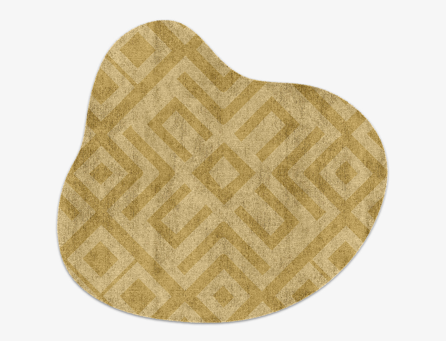 Quinn Geometric Splash Hand Knotted Bamboo Silk Custom Rug by Rug Artisan