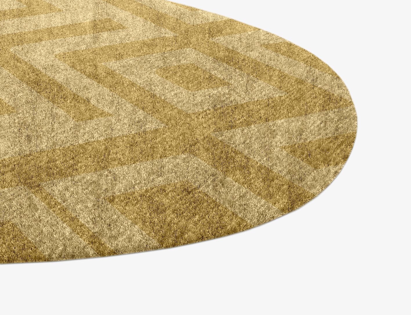 Quinn Geometric Splash Hand Knotted Bamboo Silk Custom Rug by Rug Artisan