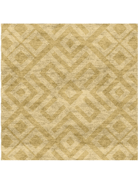 Quinn Modern Geometrics Square Hand Knotted Bamboo Silk Custom Rug by Rug Artisan