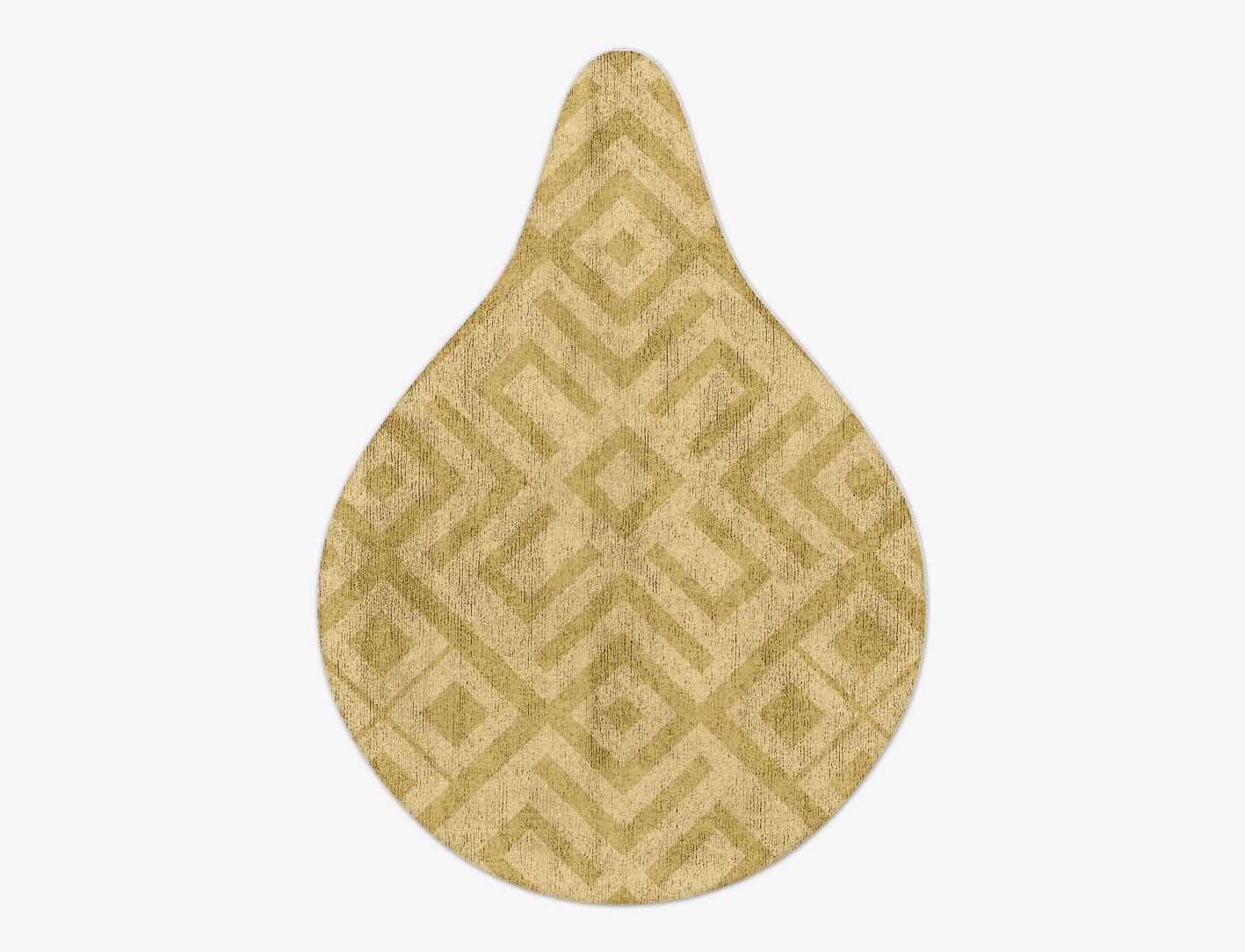 Quinn Geometric Drop Hand Tufted Bamboo Silk Custom Rug by Rug Artisan