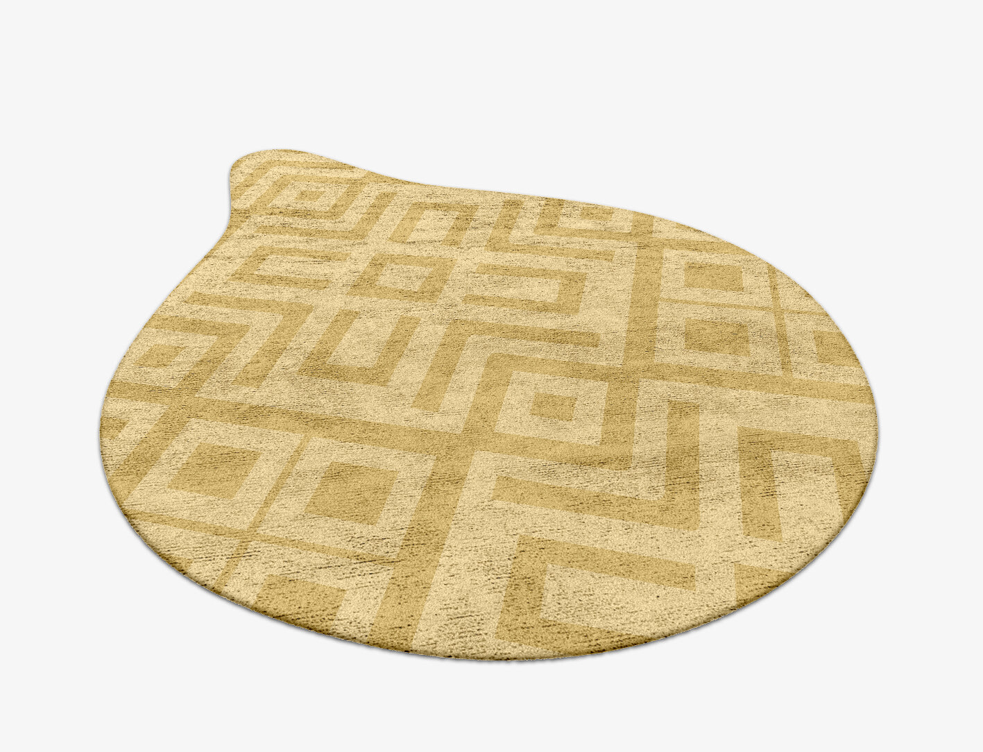 Quinn Geometric Drop Hand Tufted Bamboo Silk Custom Rug by Rug Artisan