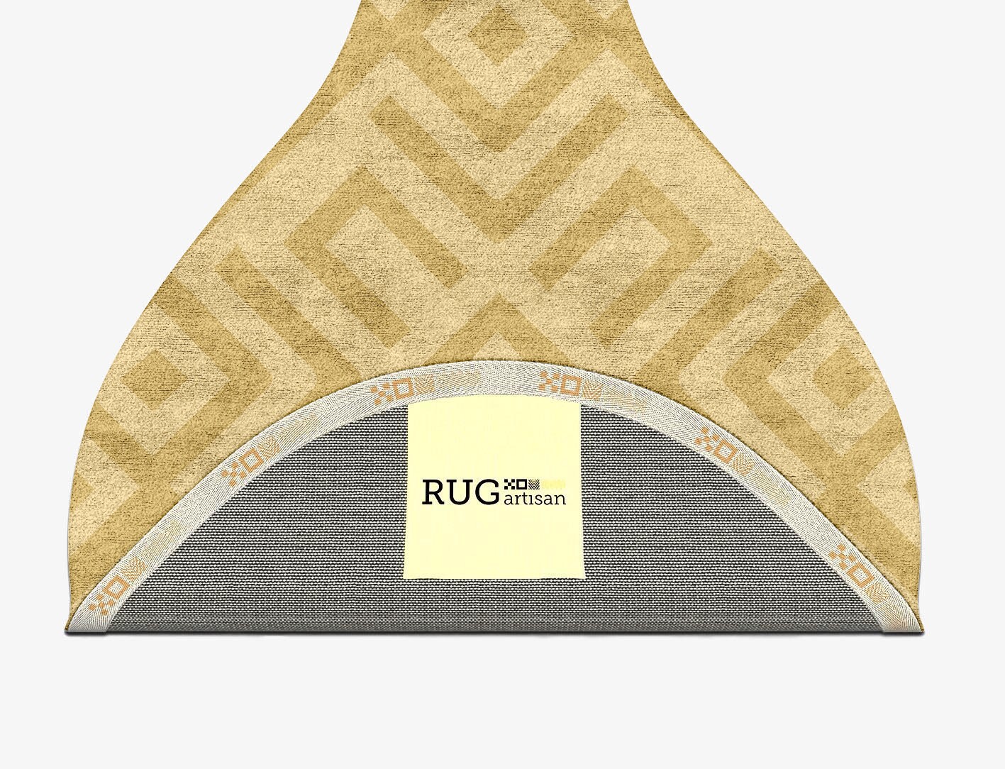 Quinn Geometric Drop Hand Tufted Bamboo Silk Custom Rug by Rug Artisan
