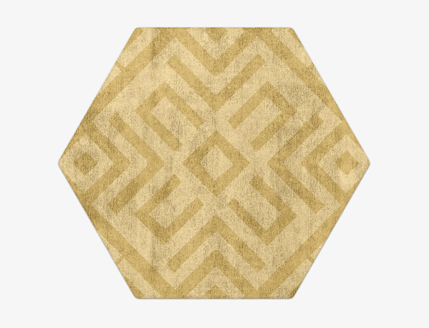 Quinn Geometric Hexagon Hand Tufted Bamboo Silk Custom Rug by Rug Artisan
