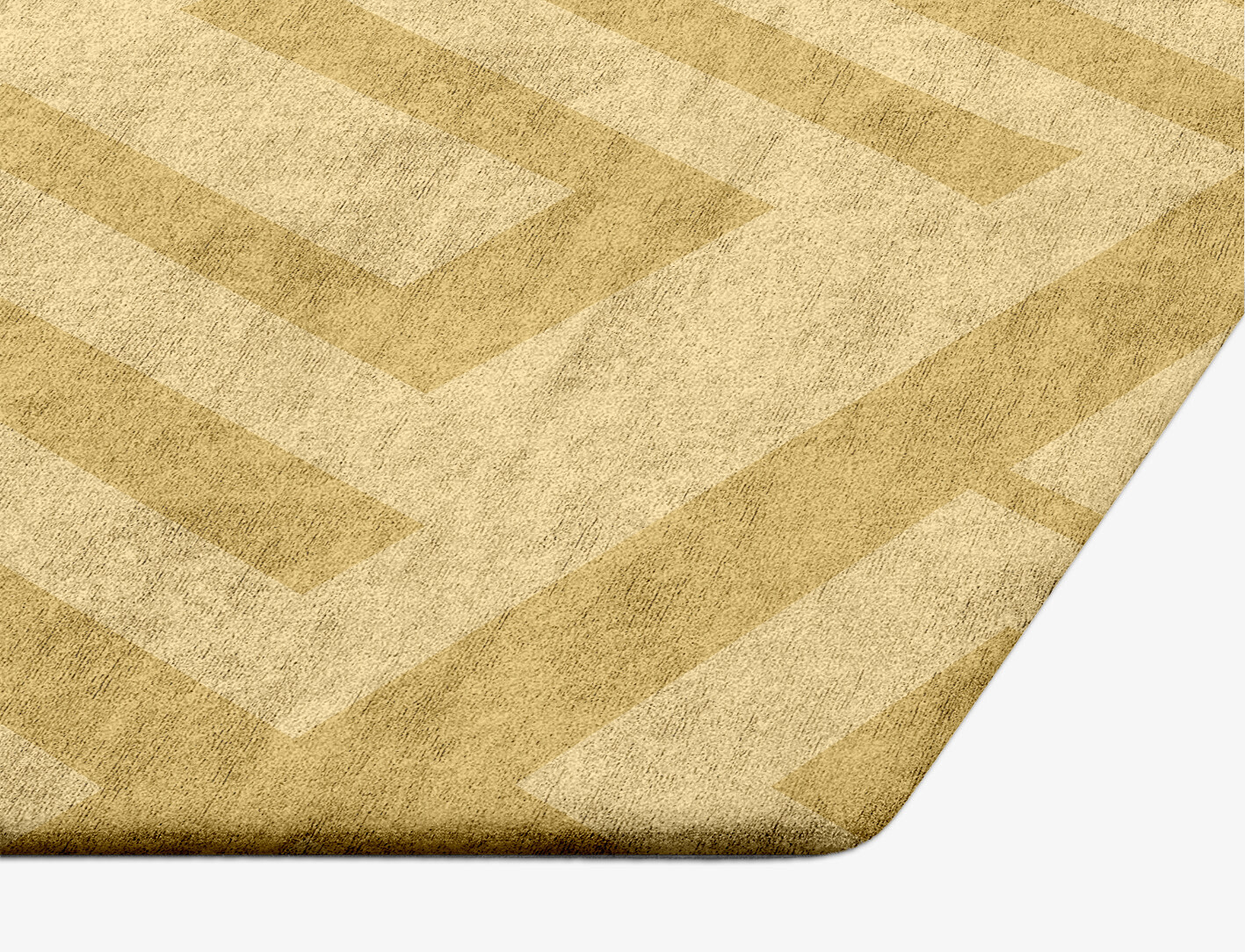 Quinn Geometric Hexagon Hand Tufted Bamboo Silk Custom Rug by Rug Artisan