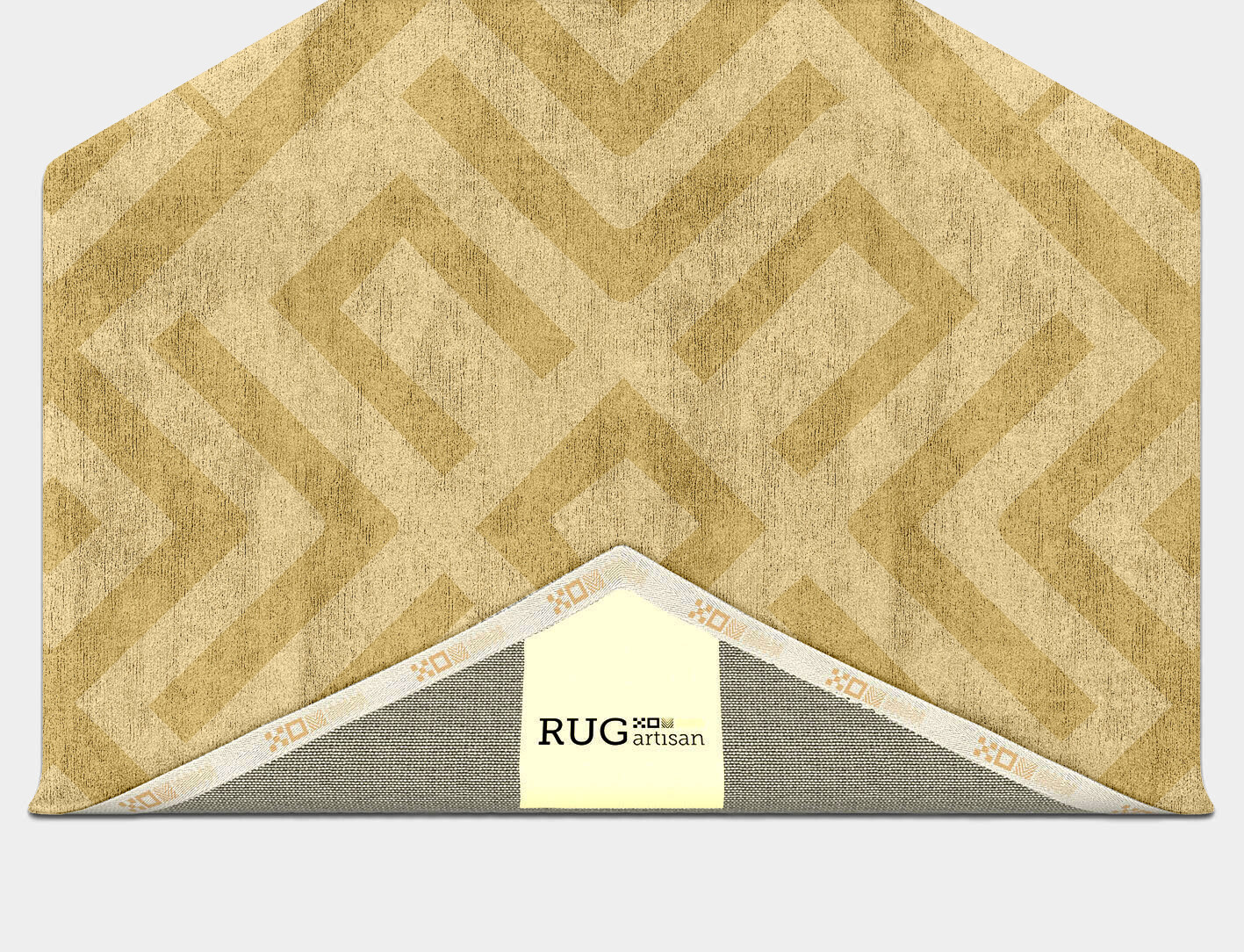 Quinn Geometric Hexagon Hand Tufted Bamboo Silk Custom Rug by Rug Artisan