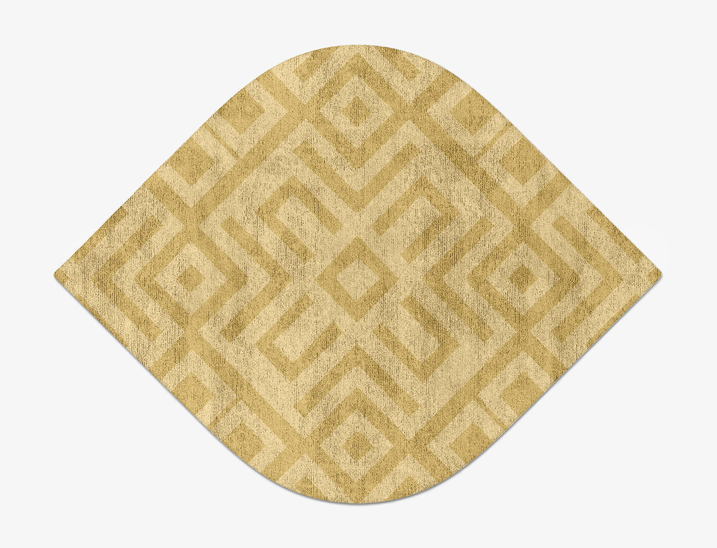 Quinn Geometric Ogee Hand Tufted Bamboo Silk Custom Rug by Rug Artisan