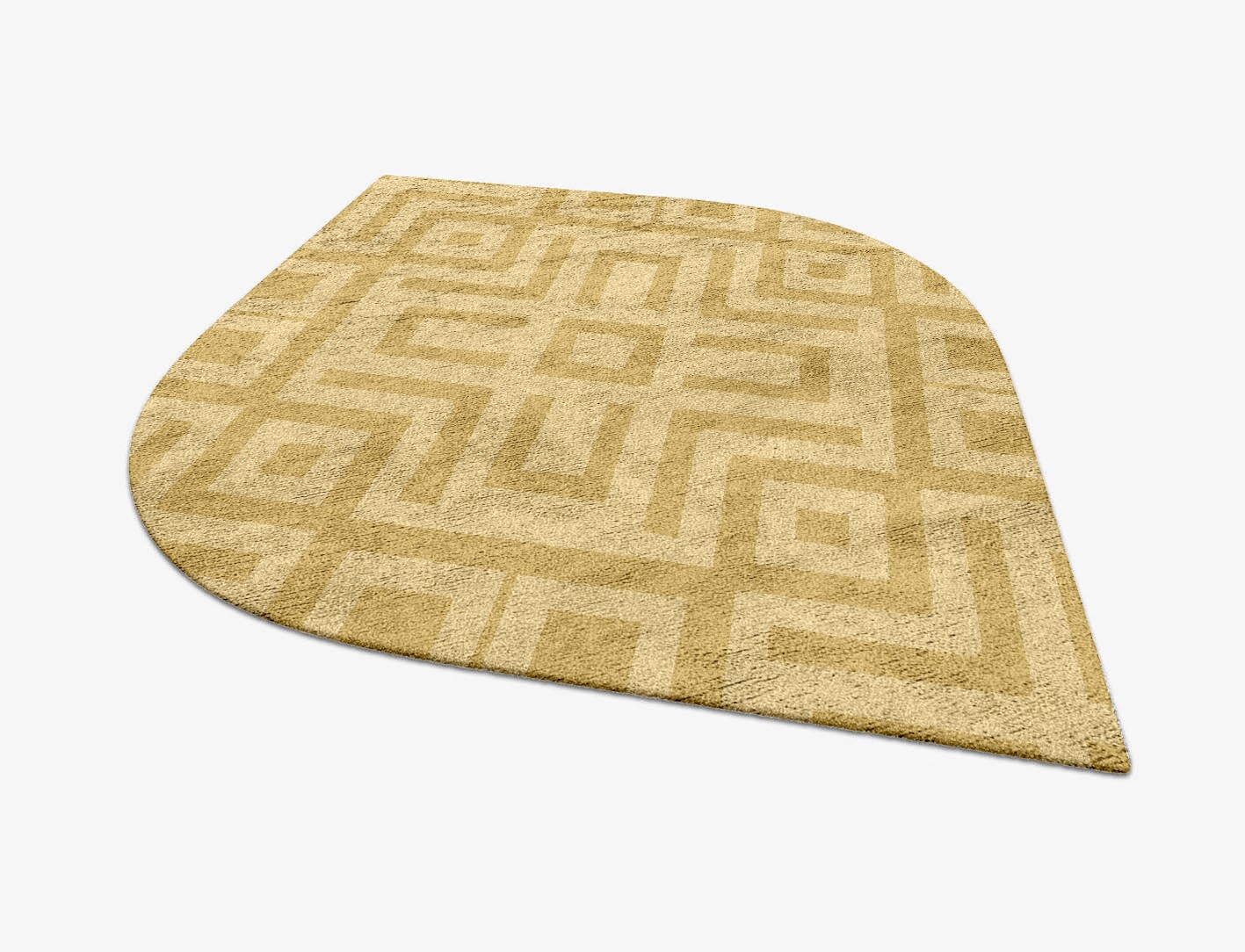 Quinn Geometric Ogee Hand Tufted Bamboo Silk Custom Rug by Rug Artisan