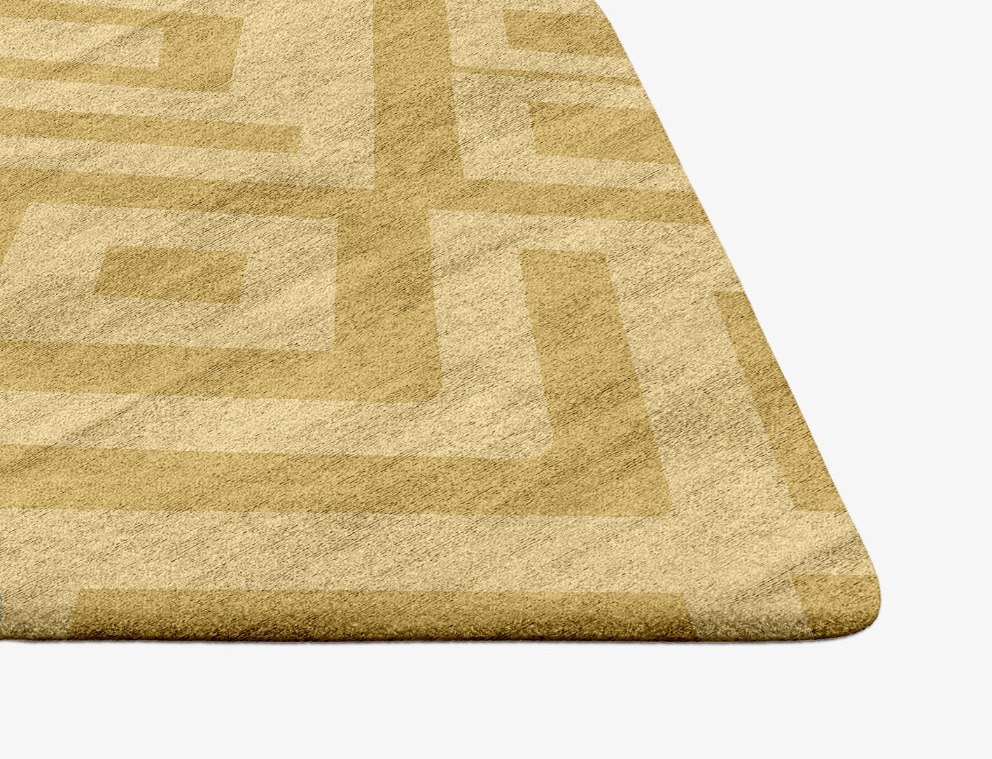 Quinn Geometric Ogee Hand Tufted Bamboo Silk Custom Rug by Rug Artisan