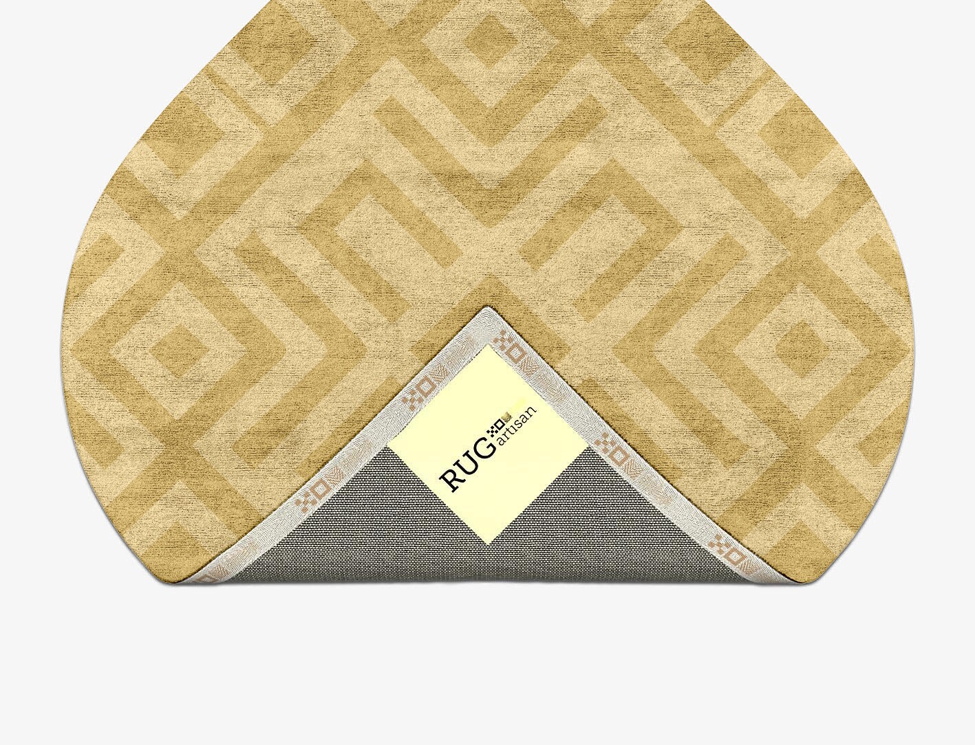 Quinn Geometric Ogee Hand Tufted Bamboo Silk Custom Rug by Rug Artisan
