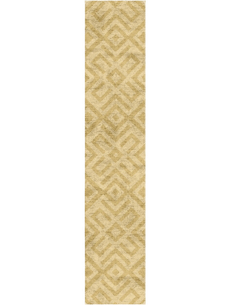 Quinn Modern Geometrics Runner Hand Tufted Bamboo Silk Custom Rug by Rug Artisan