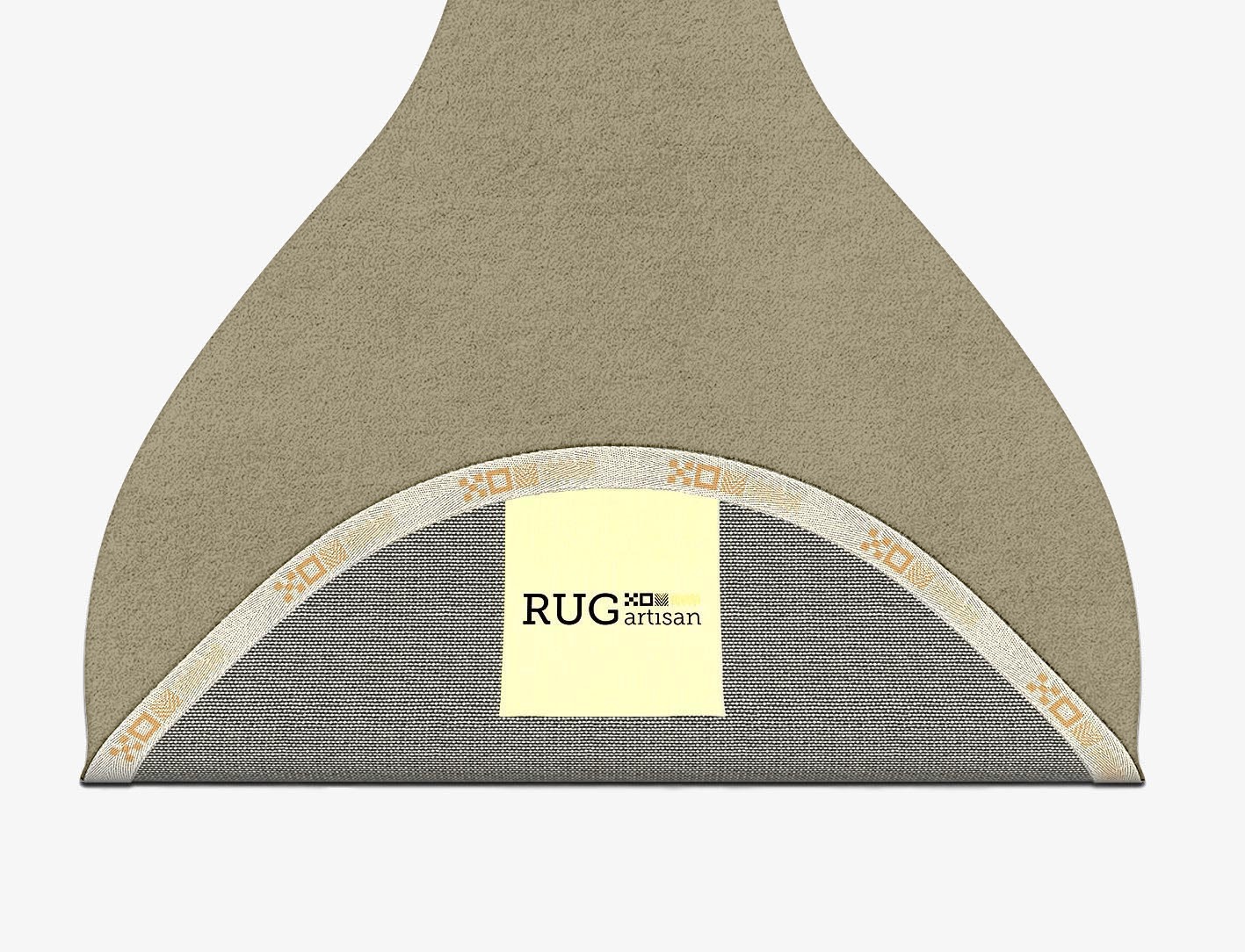 RA-43-N Solid Colors Drop Hand Tufted Pure Wool Custom Rug by Rug Artisan