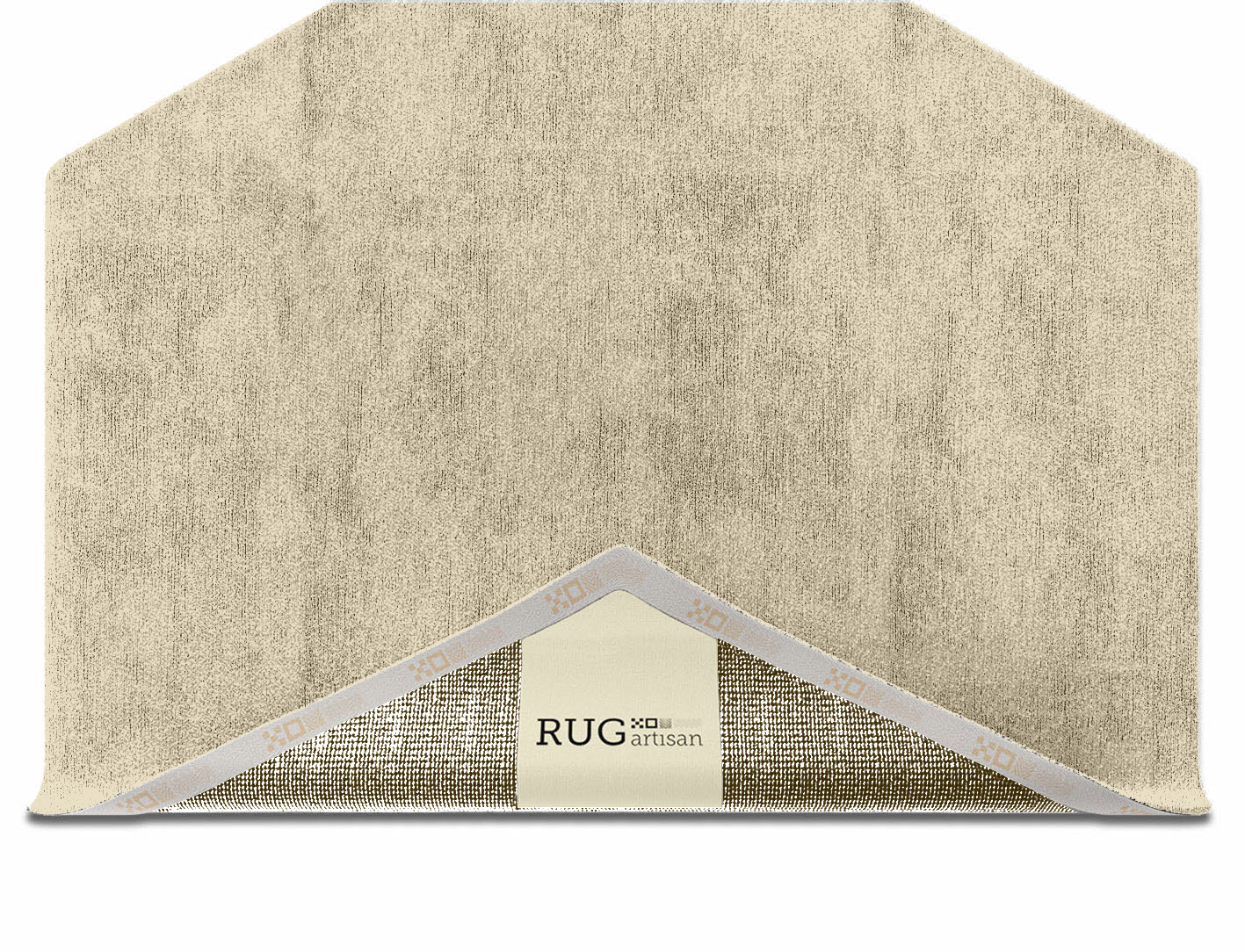 RA-59-N Solid Colors Hexagon Hand Knotted Bamboo Silk Custom Rug by Rug Artisan