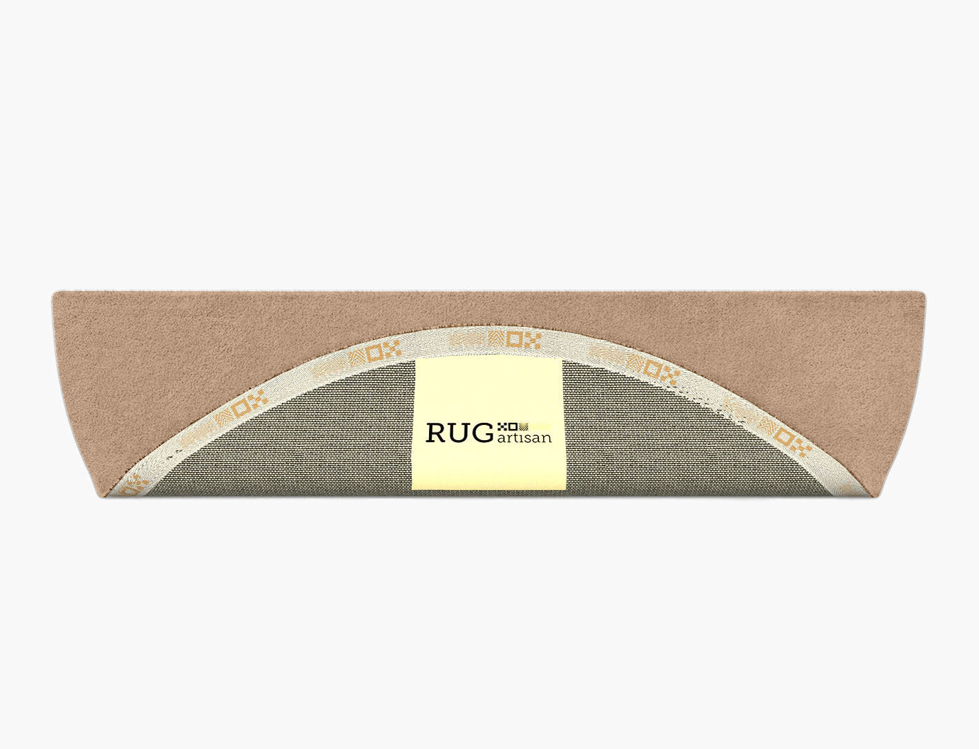 RA-65-N Solid Colors Halfmoon Hand Tufted Pure Wool Custom Rug by Rug Artisan