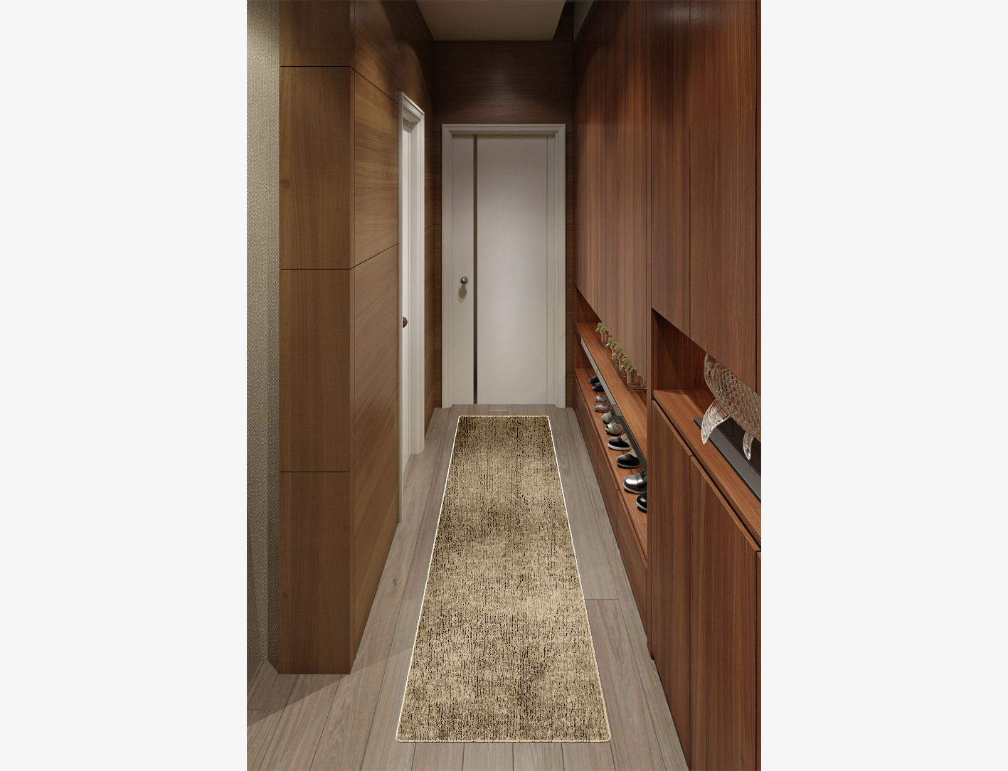 RA-AC09 Solid Colors Runner Flatweave Bamboo Silk Custom Rug by Rug Artisan