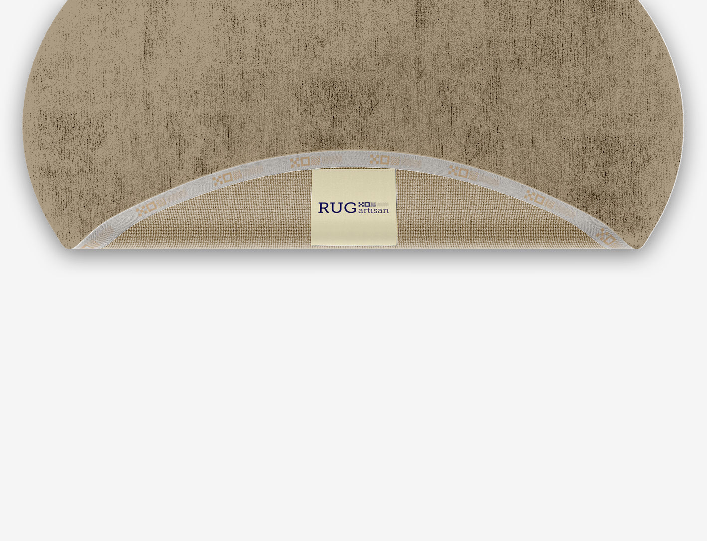 RA-AC09 Solid Colors Oval Hand Knotted Bamboo Silk Custom Rug by Rug Artisan